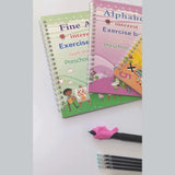 Reusable Handwriting Copybook for Kids (4 Books with Refills for the Pen)